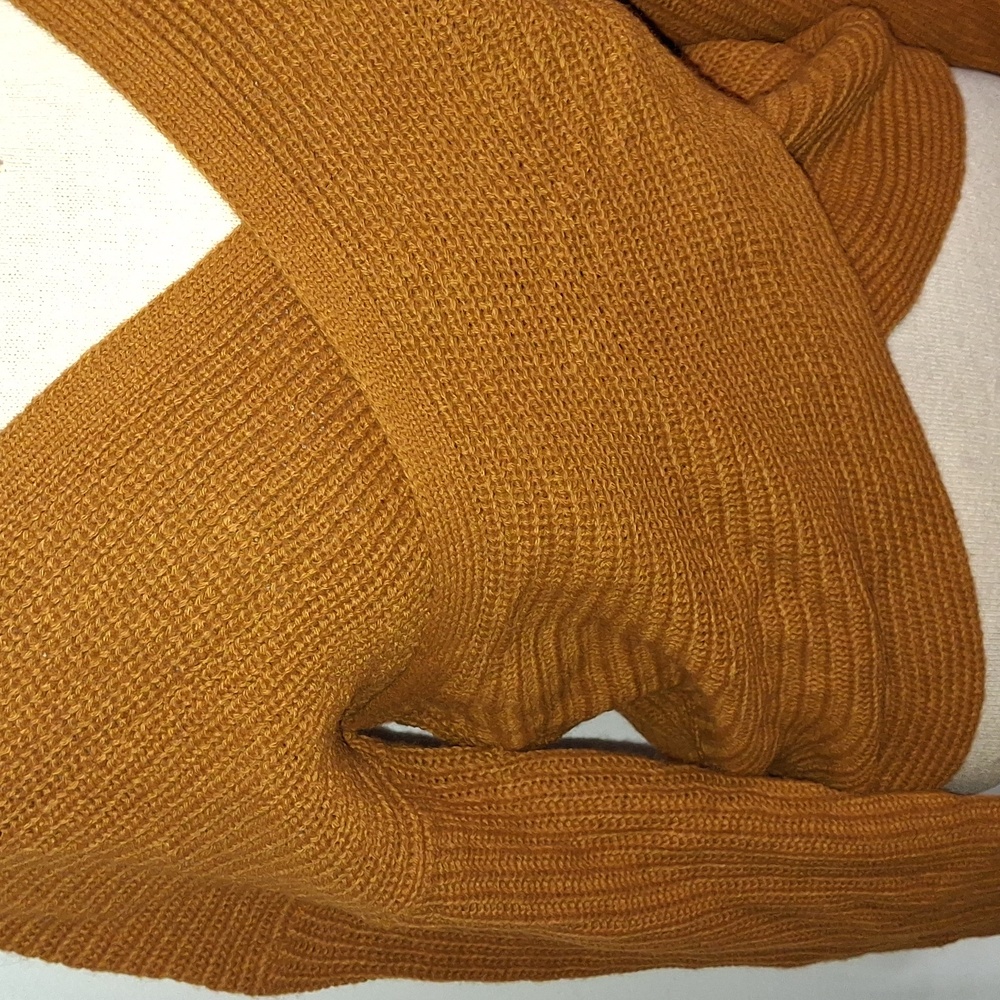 Beautiful Burnt Sienna Brown Sweater- W Sz Large - Picture 2 of 6